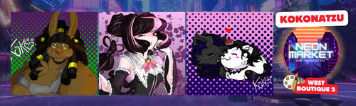 Neon Market Jan 2026 Banner - Kokonatzu