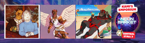 Neon Market Jan 2026 Banner - Kami's Emporium