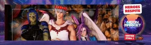 Neon Market Jan 2026 Banner - Heroes Respite
