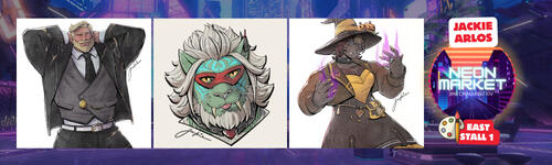 Neon Market Jan 2026 Banner - Jackie Arlos